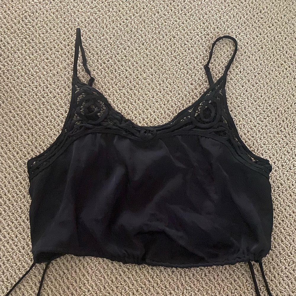 Free people tank top with lace detail
